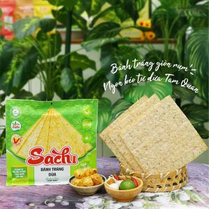 [ MUA 5 GÓI TẶNG 1 CUỐN GẠO GIÒN] Bánh Tráng Nướng Giòn Sachi Đặc Sản Bình Định Vị rong biển/ ruốc biển/ dừa/ mè nướng giòn