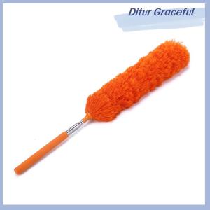 Ditur Retractable Duster Stainless Steel Long Handle Dusting Brush Car Household Cleaning Tools Microfiber Dust Brush