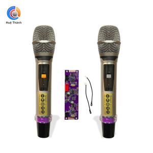 HT-122 mẫu mới 2025 Micro không dây Thu sóng tốt Chống hú Độ nhạy cao sử dụng cho các loại loa kéo và Amply