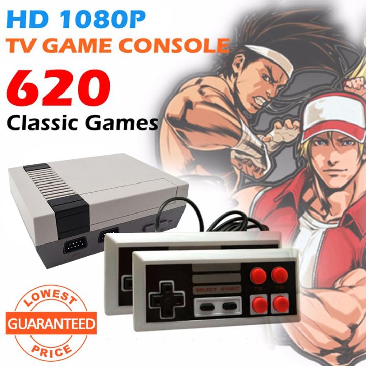 Retro nintendo console with built best sale in games