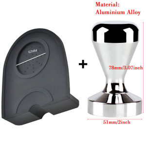 Coffee Tamper 51mm With Silicone Mat For Coffee Portafilter Tampers Filters