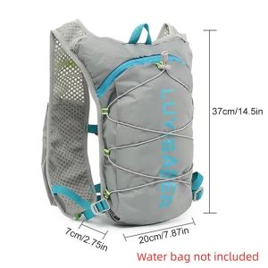 Ba lô dưỡng ẩm Marathon Áo lót siêu nhẹ 2L Túi xe đạp Nylon thoáng khí Áo vest phản quang Dành cho đi bộ đường dài và xe đạp