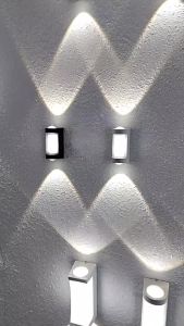 SXH โคมไฟติดผนังกันน้ำกลางแจ้งนำอัลตร้าสดใสทางเดินบันไดระเบียงกลางแจ้งวิลล่าลานประตูโคมไฟติดผนังห้องน้ำ