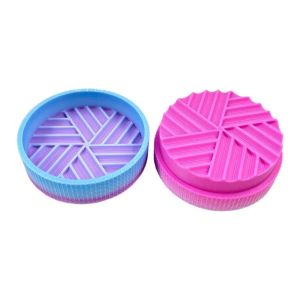 UNQIN Prismatic Shine Lid Diamond Painting Tray Portable Silky Diamond Art Tray Art Accessories Large Capacity Rhinestone Storage Tray Diamond Painting Beads
