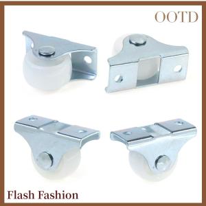 [Falsh F] 4pcs 1 inch ngăn kéo bánh xe nhựa Directional Caster hướng dẫn đồ nội thất nhỏ ròng rọc