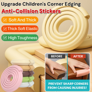 Wide Wrapped Edge Corner Bumper Strip No Glue Required Child Bumper Home Corner Protector Table Corner 免胶包边防撞条