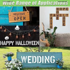 [COD] tunyunguoji 42 pcs thư Giấy nến 3 inch lồng vào nhau thủ công Giấy nến kit tái sử dụng bảng chữ cái nhựa mẫu