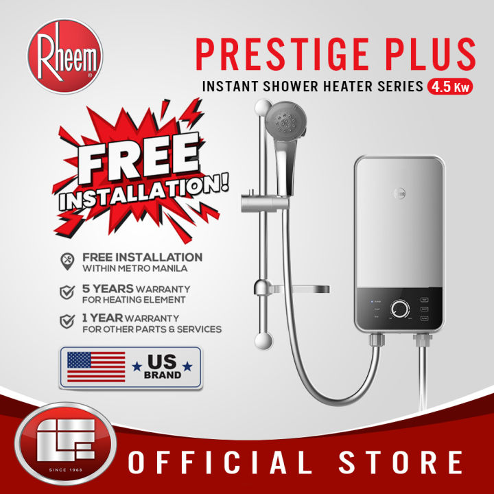 RHEEM PRESTIGE PLUS RTLE-45M-1 INSTANT WATER HEATER Lazada