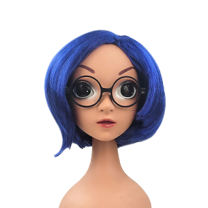 Dress Up Wig Inside Out 2 Wig for Masquerade Cosplay Halloween Envy/Disgust/Sadness/Joy Hair Wigs