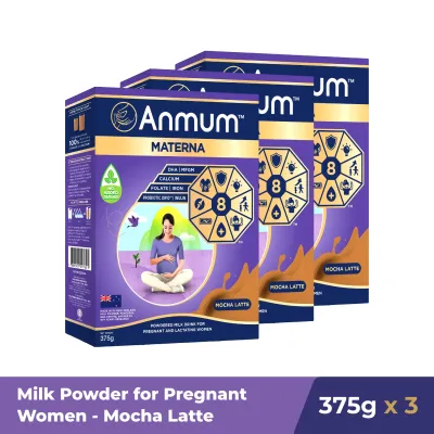 Anmum Materna Pregnancy Milk Powder Mocha Latte 375G x3