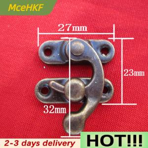 MceHKF 5Pcs Antique Metal Catch Curved Buckle Horn Lock Clasp Hook Jewelry Box Padlock