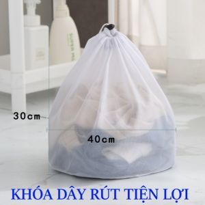 Túi Lưới Giặt Quần Áo Có Dây Rút Túi Giặt Bảo Vệ Quần Áo Đồ Lót Đủ Size
