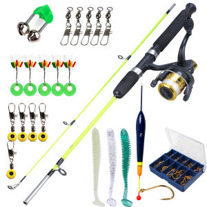 [CODFishing Rod Complete Set and Accessories1.2M/1.8M Fishing Rod and Reel Set 2 Sections Lure Rod and Spinning Fishing Reel Fishing Rod Set Full Set