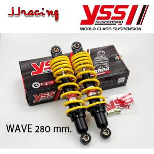 YSS แท้  TOP-PLUS 280 มิล ปรับ 5 ระดับ โช้คหลัง โหลดเตี้ย WAVE110I 2009-2020 WAVE125I 2005-2021 WAVE125R WAVE125S SUPER CUP ประกันศูนย์6เดือน โช๊ค เวฟ110i เวฟ125 ปลาวาฬ