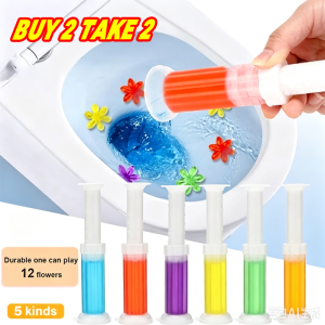 【BUY 2 TAKE 2】Toilet Bowl Cleaner Gel Flower Stamp Toilet Deodorizing Gel Stamp Toilet Odor Remover Bathroom Deodorizer Air Freshener Flower Gel Stamp Toilet Deodorizing Odor Removing Artifact Floret Gel Toilet Cleaner