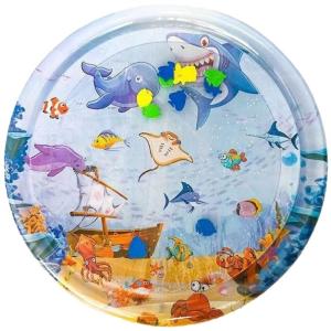 Sensory Water Pad for Pet Interaction Cats and Dog Play Mat for Cooling Indoor Activity Water Play Mat for Stress Reduce