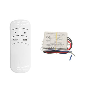 WenQia 1/2 Way ON/OFF Switch Wireless Remote Control Switch 220V 500W Receiver for Home Lamp Light