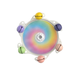 HLDT Âm thanh Đồ chơi cối xay gió xoay hình chim Đầy màu sắc Chống cắn Đồ chơi cho vẹt gặm Đồ chơi tương tác cho chim Nhựa Đồ chơi bóng xoay Huấn luyện vẹt