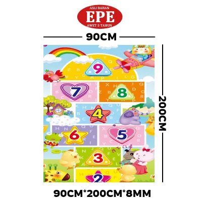 Karpet Playmatte Bayi Anak High Quality Karpet Lipat Playmate Bayi 180x200 Tebal Tikar Bayi Empuk Mainan Bayi Matras Bayi Tebal