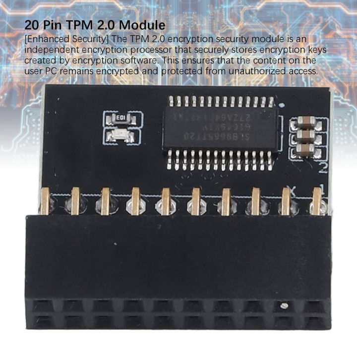 TPM 2.0 Trusted Platform Module TPM 2.0 Module LPC Interface for ...