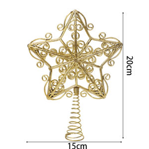 【On Sale】Christmas Tree Top Decoration Glittering Star Hanging Pendant Treetop Topper XmasTree Decor Ornament