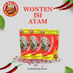 PANGSIT GORENG ISI AYAM GURIH PEDAS MANIS