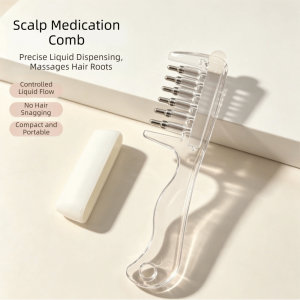 JON09 Hair Care Massage Guide Liquid Comb Multi-Function Anti-Frizz Scalp Massage Comb Hairdressing Combs Anti-Static Portable Head Applicator Home Hair Care