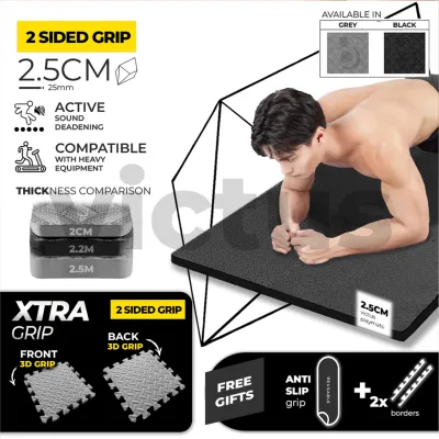 [FREE BORDERS] 30x30x2.5cm Puzzle Mat Gym Mat Baby Gym Playmat Exercise EVA Foam Puzzle Playmat Crawling Floor Mat 健身地毯