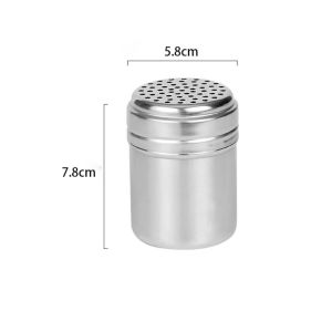 PICKIT Multi-purpose Seasoning Jar Spice Jar Stainless Steel Spice Pepper Shaker Durable Rotating Cover Salt Sugar Bottle