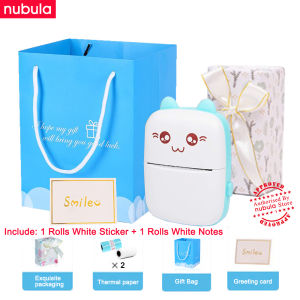 Birthday Gift Kids Award Christmas New year for Boy Girl Elementary Junior High School Student Study Give Children Best Friend Picture Photo Label Memo Receipt Thermal Paper Wireless Bluetooth inkless Printer