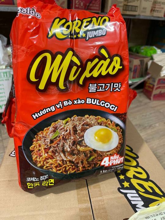 Mì xào Koreno Jumbo Bulgogi - Hương vị thịt bò đậm đà từ Hàn Quốc ...