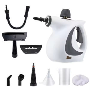Handheld Steam Cleaner Multipurpose 1050W 115℃ High-Pressure Deep Cleaning 10 Accessory Kit to Remove Dirt/Grime/Grease