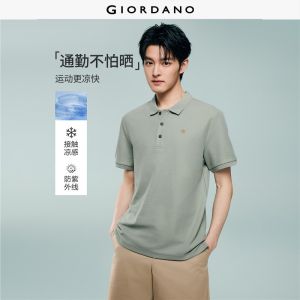 GIORDANO Men Polo Shirt High Tech Cool Touch High Tech Polo Shirt Casual Stylish Trendy Elegant Comfortable 13016333