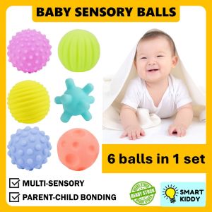 6pcs sensory ball for baby Bola mainan baby sensory toys for baby 0 12 months baby toys