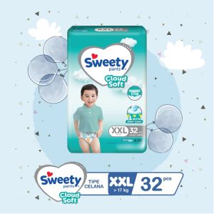 Popok Bayi Sweety Silver Pants Ukuran XXL32 Promo