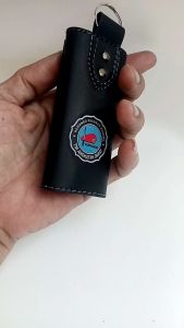 Aksesoris gantungan kunci dompet STNK PU Leather