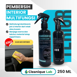 Cairan Pembersih Interior 250ml Pengkilap Dashboard Mobil Jok Bludru Anti Lengket