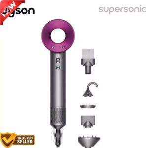 HD08 Professional Hair Dryer with Flyaway Nozzle – Iron/Fuchsia