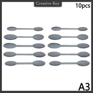 [Creative] Texture Tool Sets For Clay Art Oval Clay Modeling Pattern Rollers Kit Clay Texture Rolling Emboss Plaids Hand Rollers Modeling Sticks For DIY Crafts (Single Head Double Head)