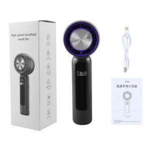 พัดลมพกพา 3000mah ไร้สายแบบพกพา ปรับความเร็วได้ 199 ระดับ ชาร์จใหม่ได้พร้อมจอแสดงผลดิจิตอล(พัพัดลมมือถือ พัดลมมินิแบบไม่มีใบพัด ลมพกพาขนาดเล็ก)