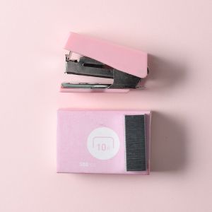 Gratis Semua - Mini Office Set / Hekter Kecil Kemasan Box Unik / Stapler Mini Set / Cute Mini Stapler Untuk Pelajar
