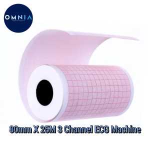 Kertas ekg 80 x 25 / kertas Ekg Roll / kertas ecg / ekg roll 80mm x 25m / kertas ekg roll 80 x 25