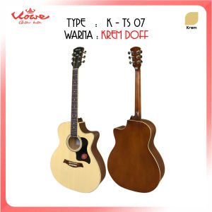Gitar KOWE Seri K - TS 07 Akustik Elektrik EQ 7545R Paket Hemat Efek Delay dan Reverb