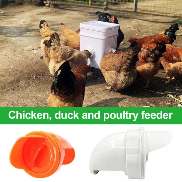 Chicken Feeders No Waste, Poultry Pro Feeder, No Waste DIY Poultry Port