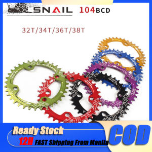 SANIL OVAL/ROUND 104BCD 32T 34T 36T 38T Alloy Symmetrical Narrow wide Chainring crankset Tooth plate MTB bicycle