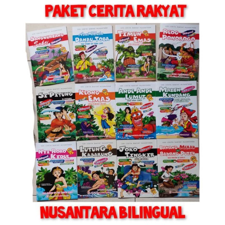 BUKU BACAAN MEMBACA BACA CERITA DONGENG ANAK KECIL SEKOLAH BERGAMBAR ...