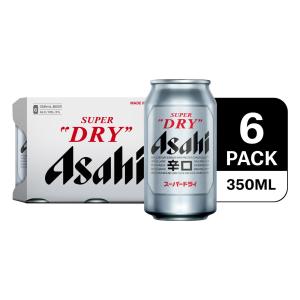 Asahi Super Dry Beer 350ML 6S Can