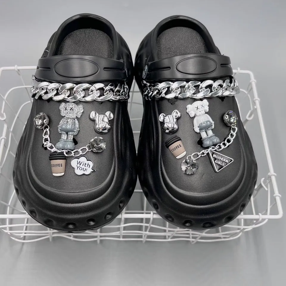 Crocs Charms Shoes Accessories Elf Hair Ball Buckle Violent Bear