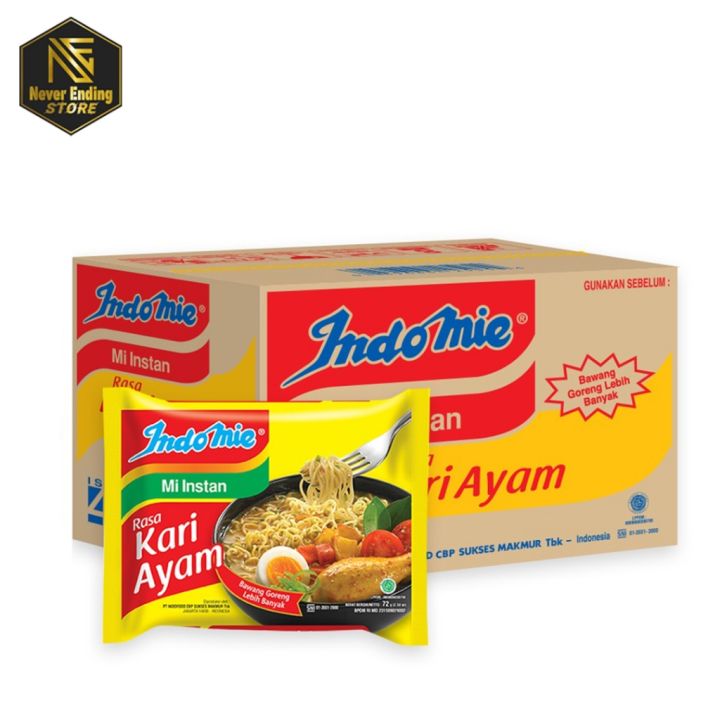 Indomie Mie Instan Kuah Kari Ayam 1 Kardus Isi 40pcs | Lazada Indonesia