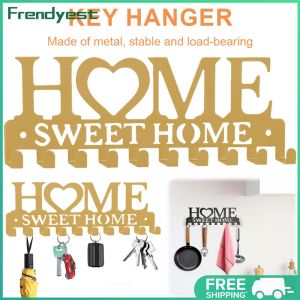 COD [Free Shipping] Heavy-Duty Wall Key Hooks with 10 Slots for Kitchen Garage and Home Entryway Organization
